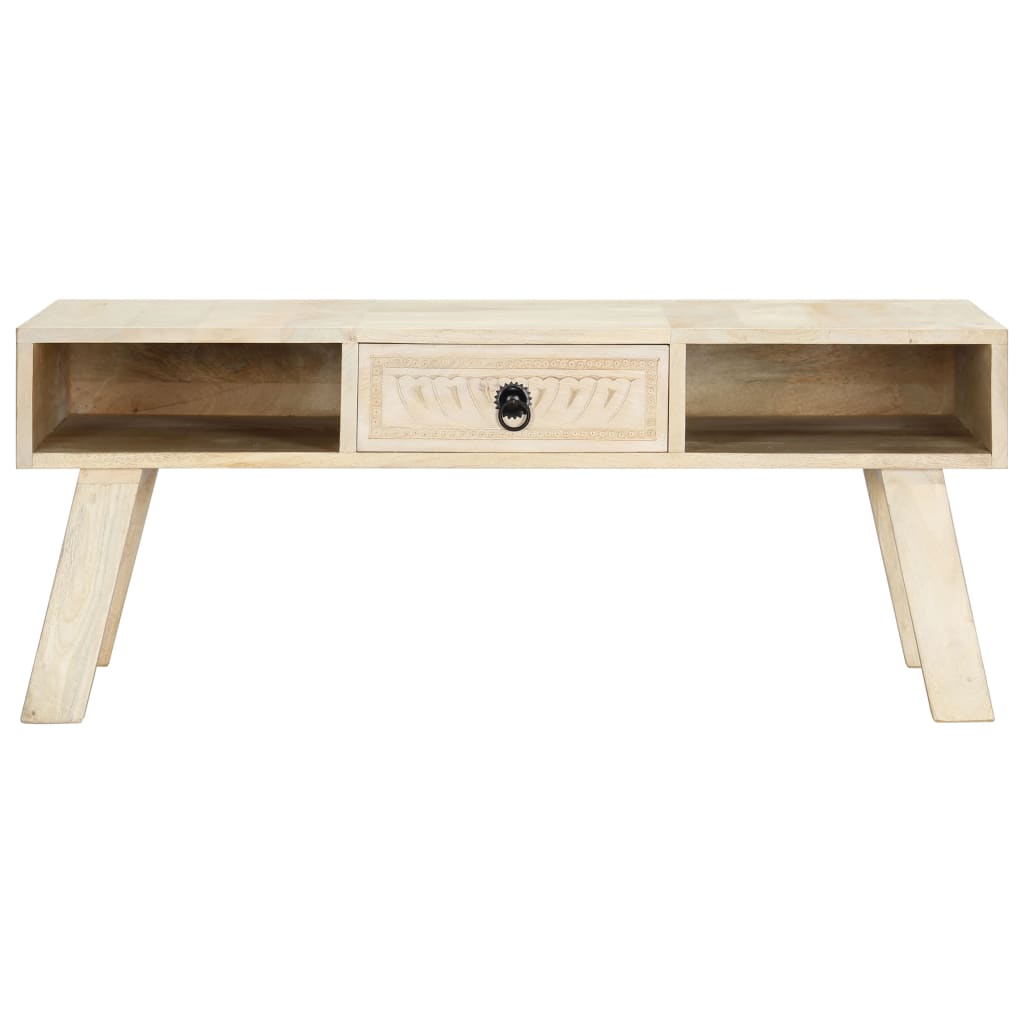 Couchtisch 100×60×40 cm Mango Massivholz - Pazzar.ch