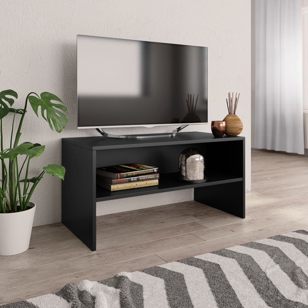 TV-Schrank Schwarz 80x40x40 cm Holzwerkstoff - Pazzar.ch