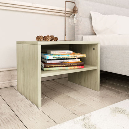 Nachttische 2 Stk. Sonoma-Eiche 40x30x30 cm Holzwerkstoff - Pazzar.ch