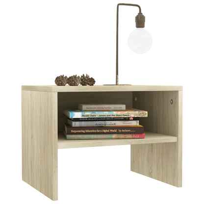 Nachttische 2 Stk. Sonoma-Eiche 40x30x30 cm Holzwerkstoff - Pazzar.ch