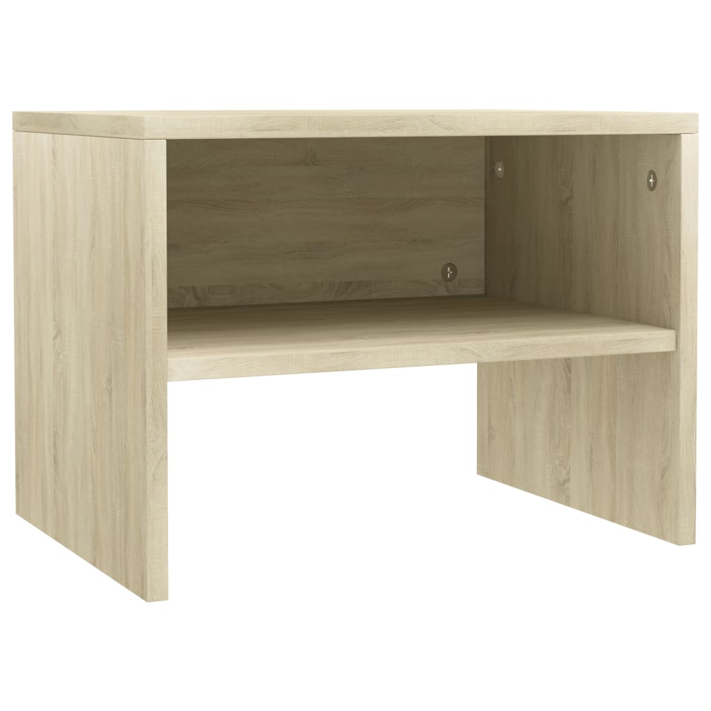 Nachttische 2 Stk. Sonoma-Eiche 40x30x30 cm Holzwerkstoff - Pazzar.ch