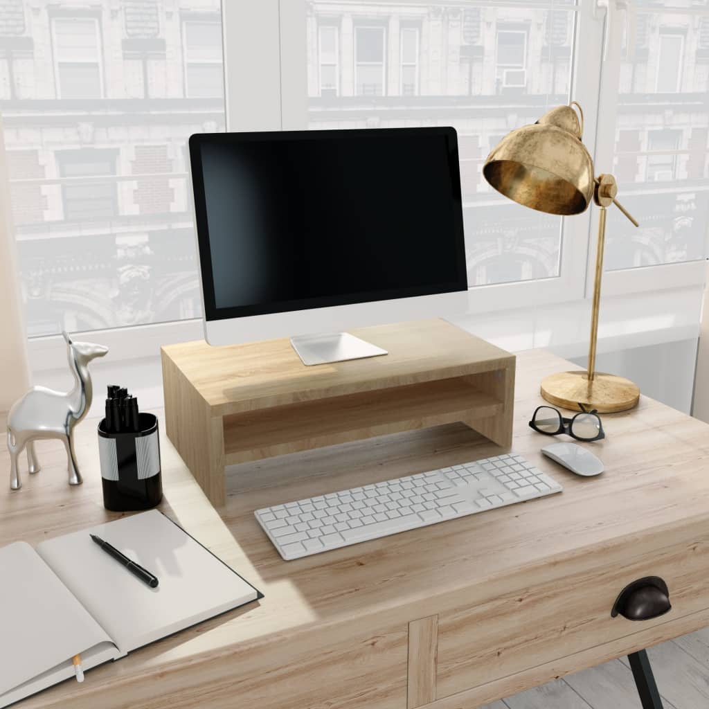 Monitorständer Sonoma-Eiche 42x24x13 cm Holzwerkstoff - Pazzar.ch