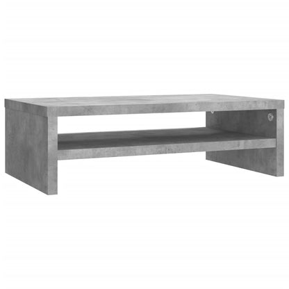 Monitorständer Betongrau 42x24x13 cm Holzwerkstoff - Pazzar.ch
