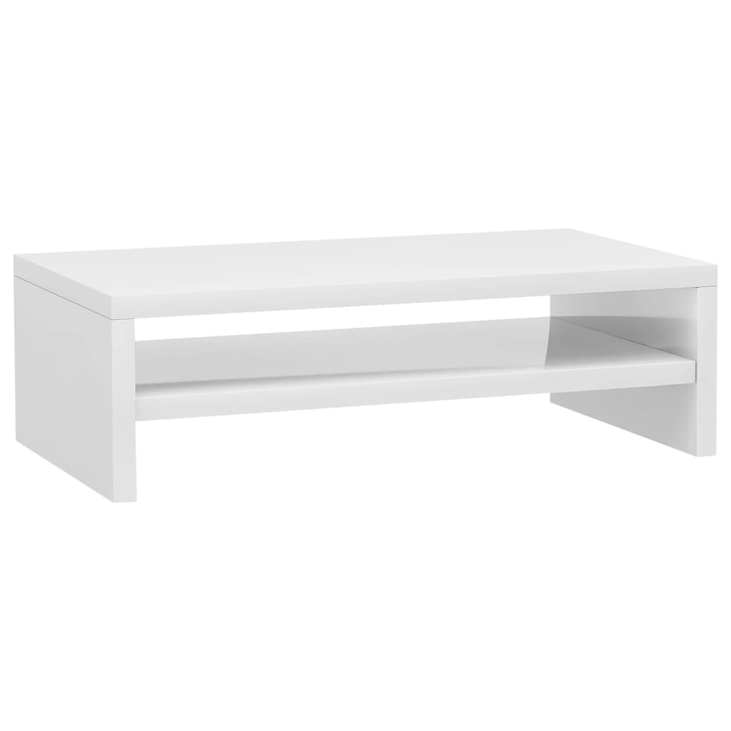 Monitorständer Hochglanz-Weiß 42x24x13 cm Holzwerkstoff - Pazzar.ch