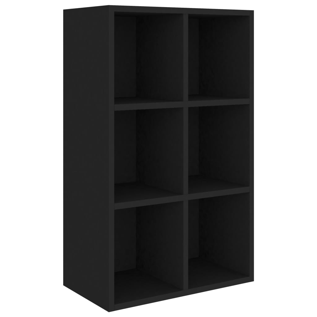 Bücherregal/Sideboard Schwarz 66x30x98 cm Holzwerkstoff - Pazzar.ch