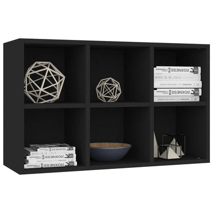 Bücherregal/Sideboard Schwarz 66x30x98 cm Holzwerkstoff - Pazzar.ch