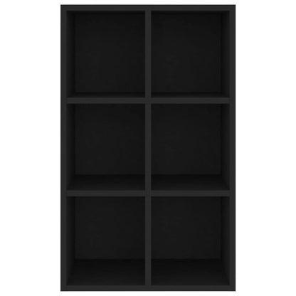 Bücherregal/Sideboard Schwarz 66x30x98 cm Holzwerkstoff - Pazzar.ch