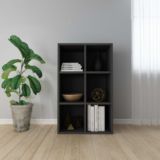Bücherregal/Sideboard Schwarz 66x30x98 cm Holzwerkstoff - Pazzar.ch