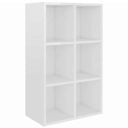 Bücherregal/Sideboard Hochglanz-Weiß 66x30x98 cm Holzwerkstoff - Pazzar.ch