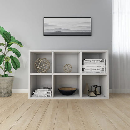 Bücherregal/Sideboard Hochglanz-Weiß 66x30x98 cm Holzwerkstoff - Pazzar.ch