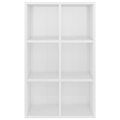 Bücherregal/Sideboard Hochglanz-Weiß 66x30x98 cm Holzwerkstoff - Pazzar.ch