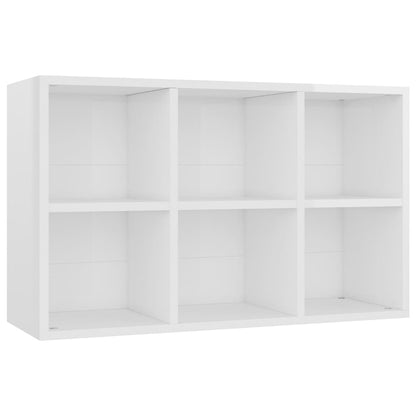Bücherregal/Sideboard Hochglanz-Weiß 66x30x98 cm Holzwerkstoff - Pazzar.ch