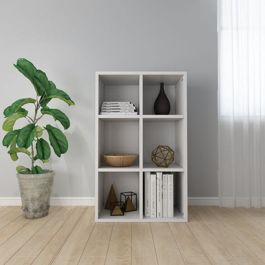 Bücherregal/Sideboard Hochglanz-Weiß 66x30x98 cm Holzwerkstoff - Pazzar.ch