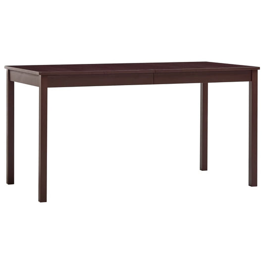Esstisch Dunkelbraun 140 x 70 x 73 cm Kiefernholz - Pazzar.ch