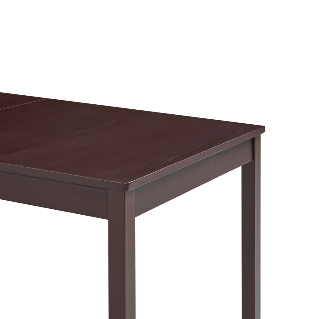 Esstisch Dunkelbraun 140 x 70 x 73 cm Kiefernholz - Pazzar.ch