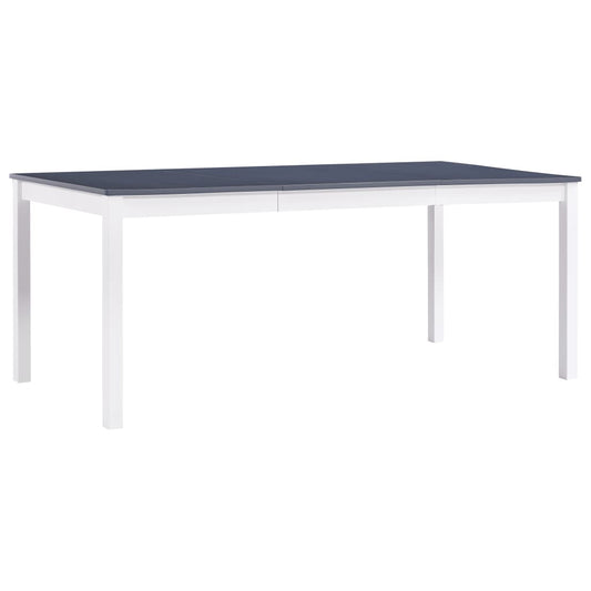 Esstisch Weiß und Grau 180 x 90 x 73 cm Kiefernholz - Pazzar.ch