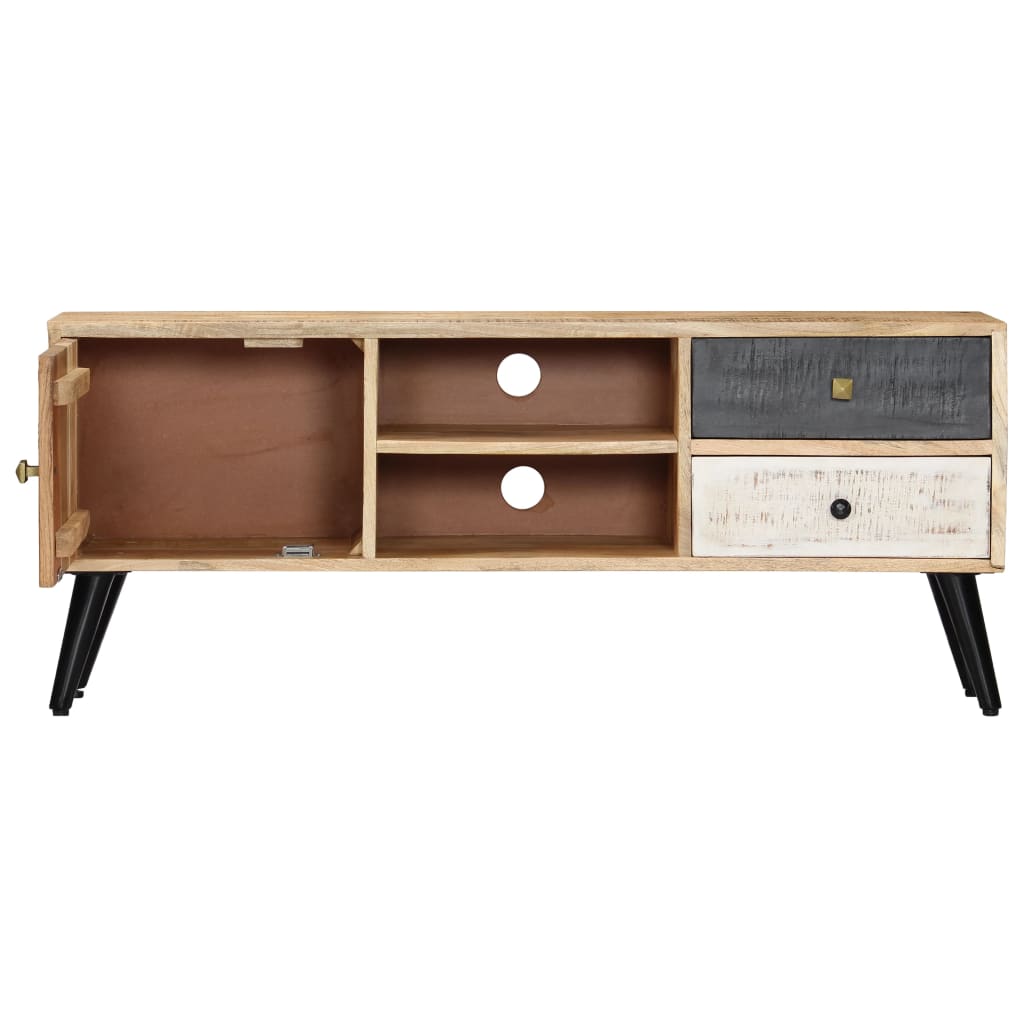 TV-Schrank 115×30×47 cm Mango-Massivholz - Pazzar.ch