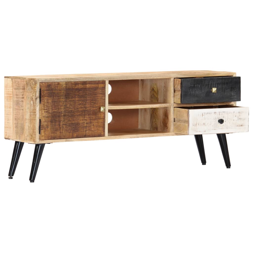 TV-Schrank 115×30×47 cm Mango-Massivholz - Pazzar.ch