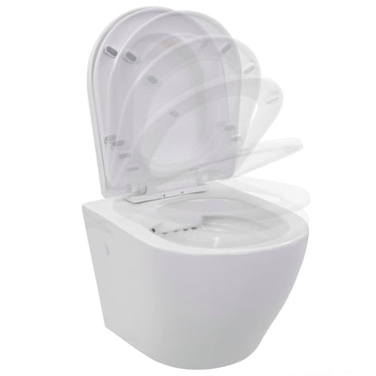 Wand-WC ohne Spülrand Keramik Weiß - Pazzar.ch
