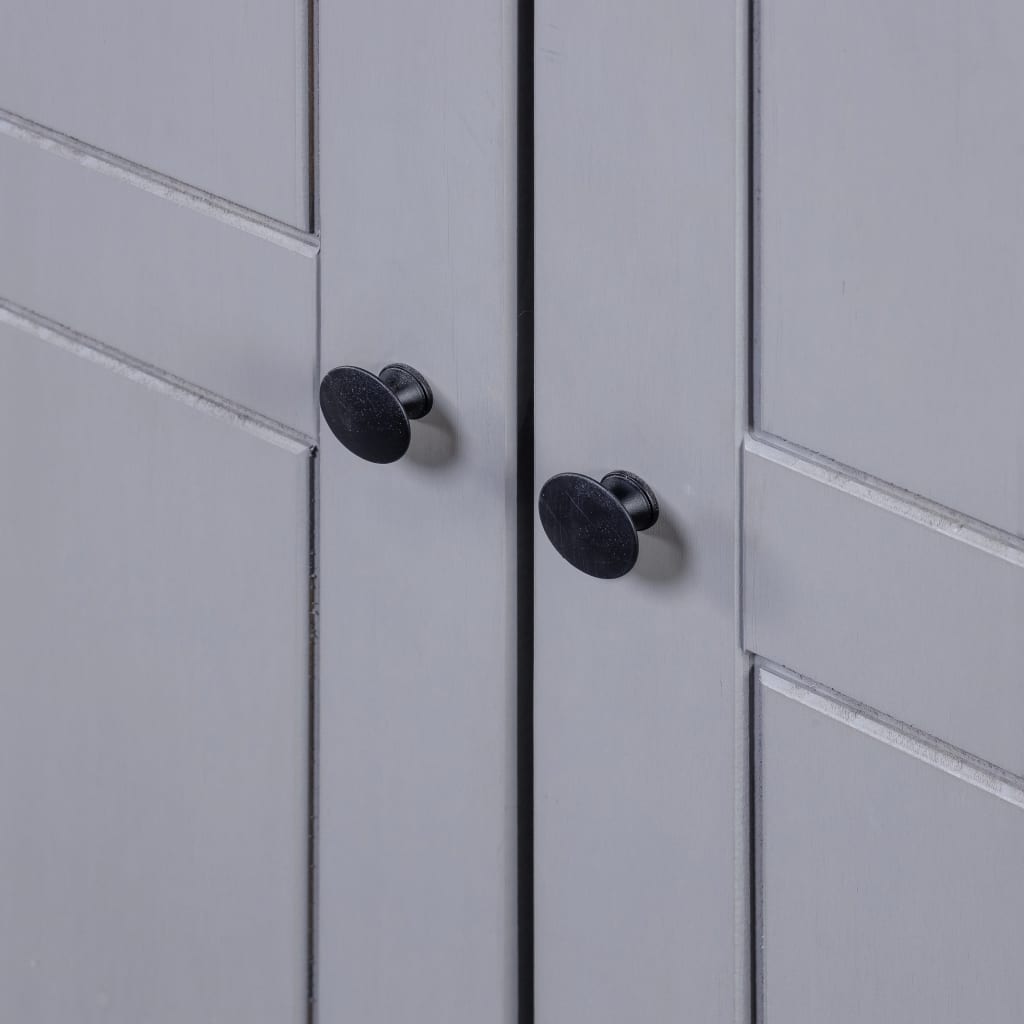 Kleiderschrank Grau 80x50x171,5 cm Kiefernholz Panama - Pazzar.ch