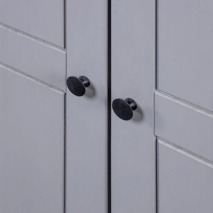 Kleiderschrank Grau 80x50x171,5 cm Kiefernholz Panama - Pazzar.ch