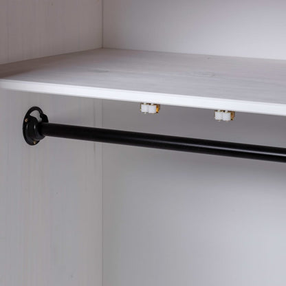 Kleiderschrank Weiß 80×50×171,5 cm Kiefer Massiv Panama Serie - Pazzar.ch