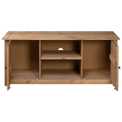 TV-Schrank 120 x 40 x 50 cm Massivholz Panama-Kiefer - Pazzar.ch