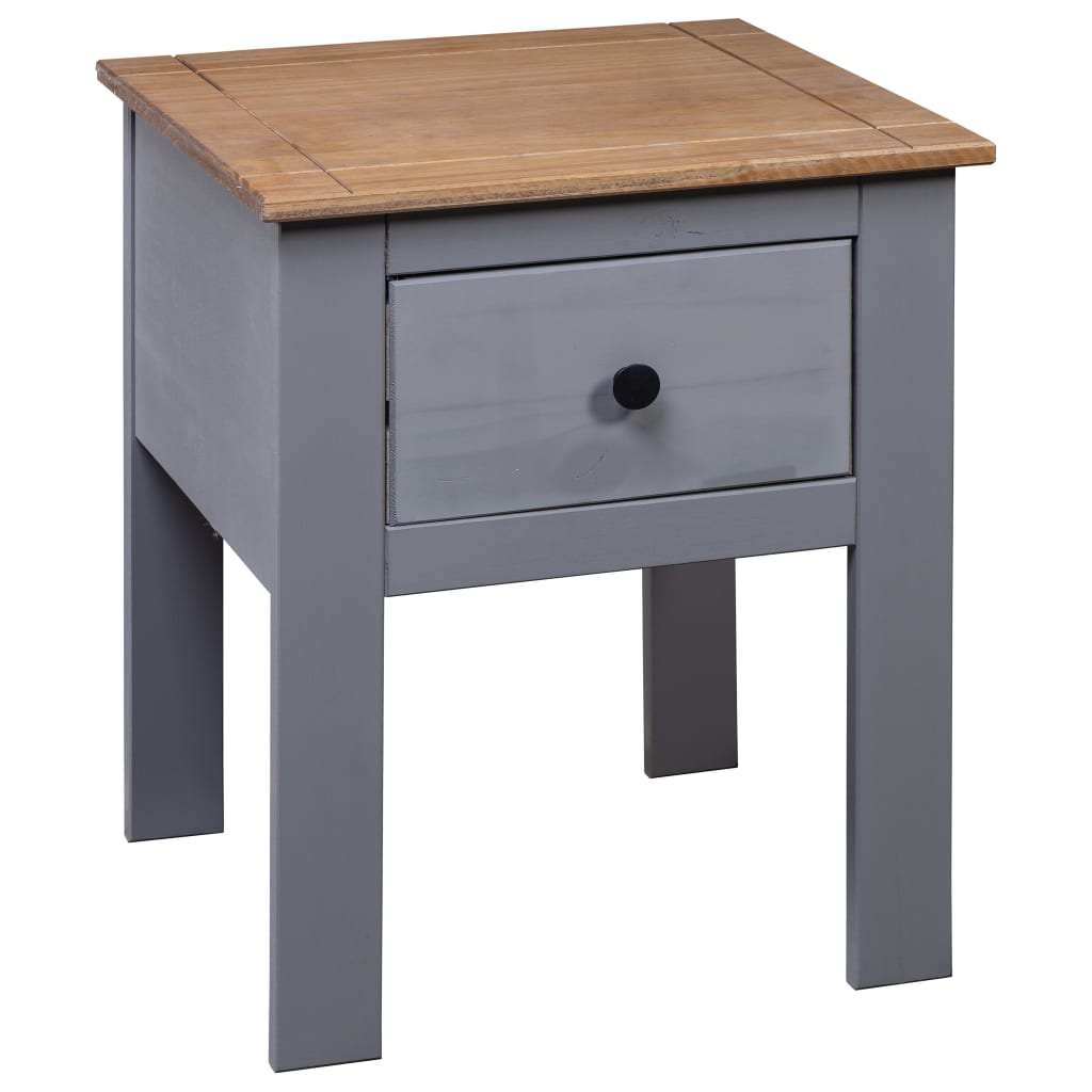 Nachttisch Grau 46x40x57 cm Kiefernholz Panama - Pazzar.ch