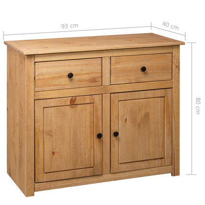 Sideboard 93x40x80 cm Kiefernholz Panama - Pazzar.ch
