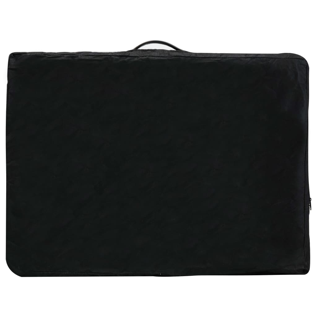 Massageliege 3-Zonen Holzgestell Anthrazit 186x68 cm - Pazzar.ch