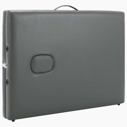 Massageliege 3-Zonen Holzgestell Anthrazit 186x68 cm - Pazzar.ch