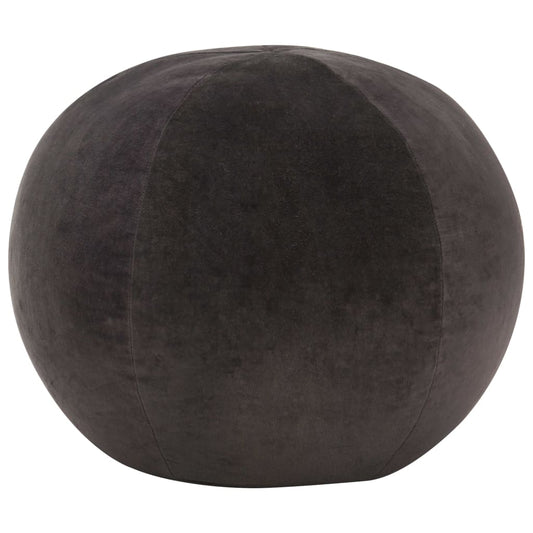 Pouf Baumwollsamt 50×35 cm Anthrazit - Pazzar.ch