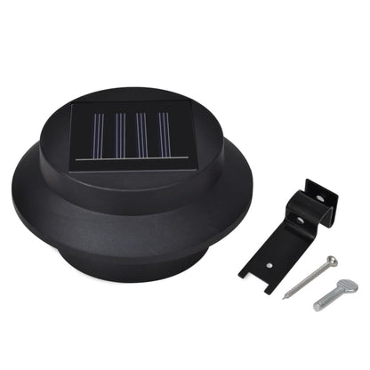 Solar-Außenleuchten für Zaun 12 Stk. LED Schwarz - Pazzar.ch