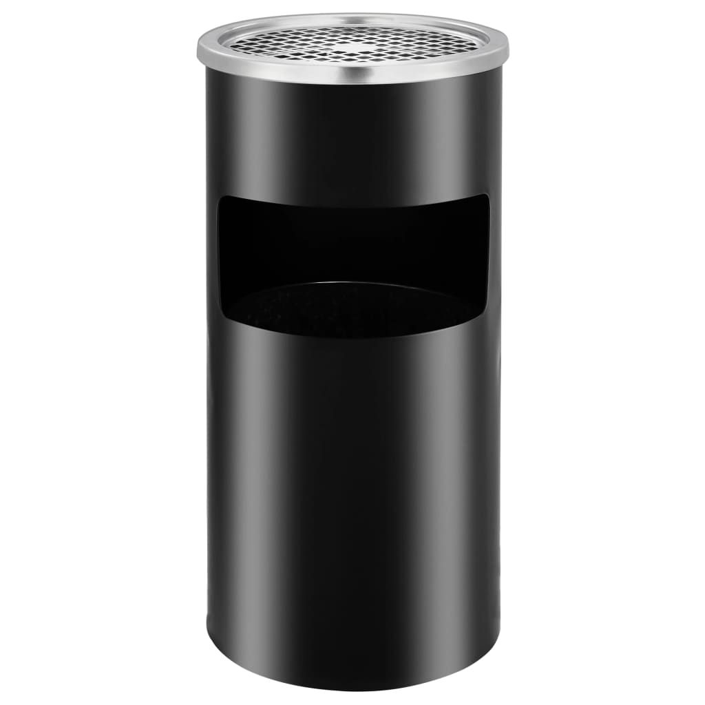 Wandaschenbecher Stahl 26 L Schwarz - Pazzar.ch