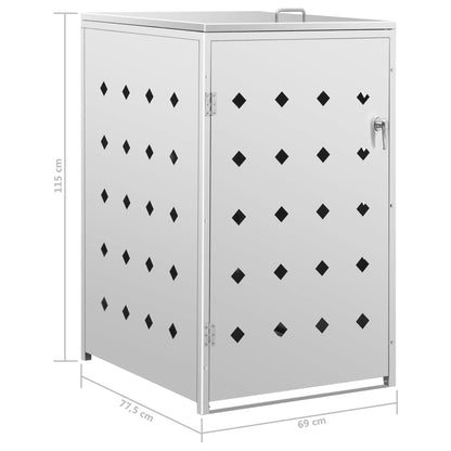 Mülltonnenbox für 1 Tonne 240 L Edelstahl - Pazzar.ch