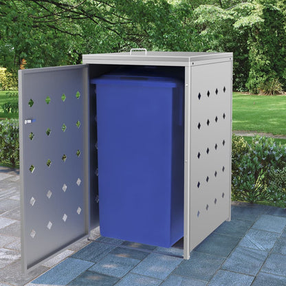 Mülltonnenbox für 1 Tonne 240 L Edelstahl - Pazzar.ch