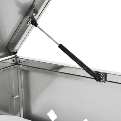 Mülltonnenbox für 2 Tonnen 240 L Edelstahl - Pazzar.ch