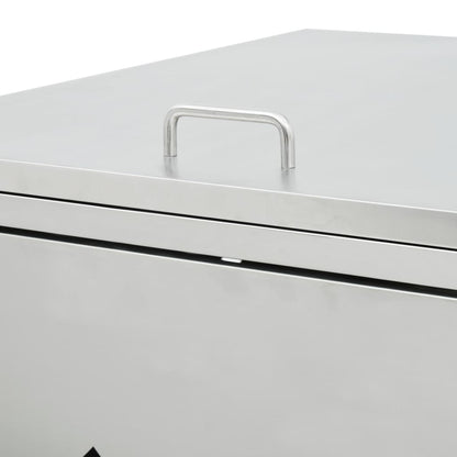 Mülltonnenbox für 3 Tonnen 240 L Edelstahl - Pazzar.ch