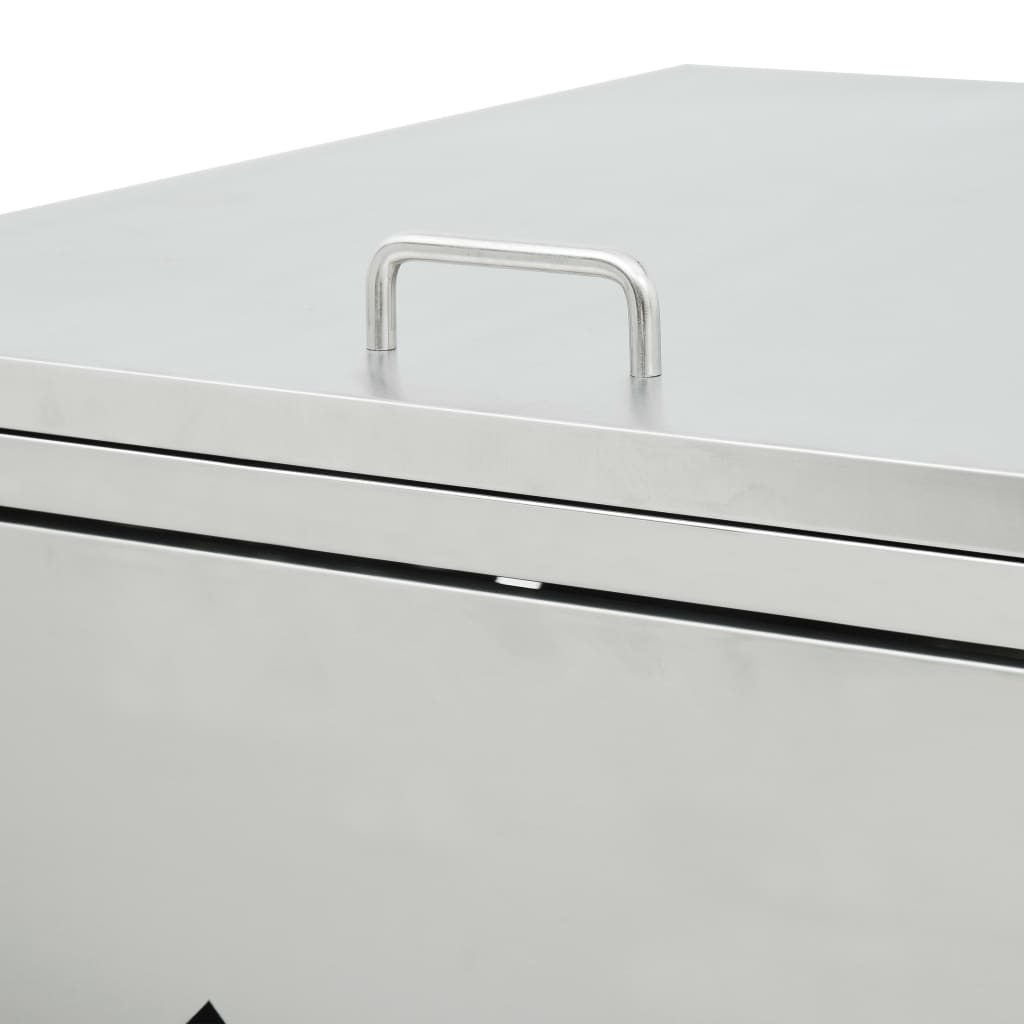 Mülltonnenbox für 4 Tonnen 240 L Edelstahl - Pazzar.ch