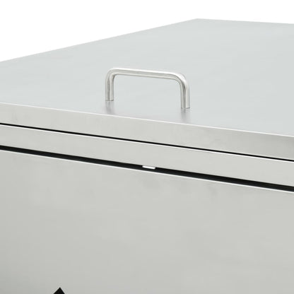 Mülltonnenbox für 4 Tonnen 240 L Edelstahl - Pazzar.ch