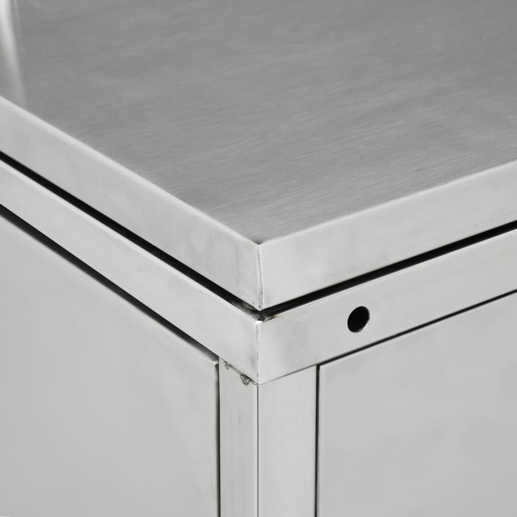 Mülltonnenbox für 4 Tonnen 240 L Edelstahl - Pazzar.ch