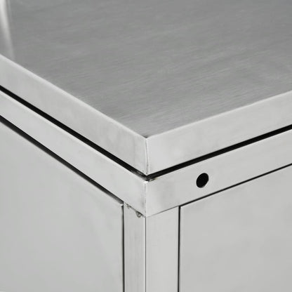 Mülltonnenbox für 4 Tonnen 240 L Edelstahl - Pazzar.ch