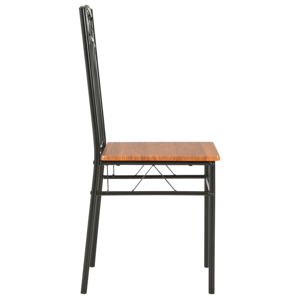 Esszimmerstühle 4 Stk. Braun MDF - Pazzar.ch