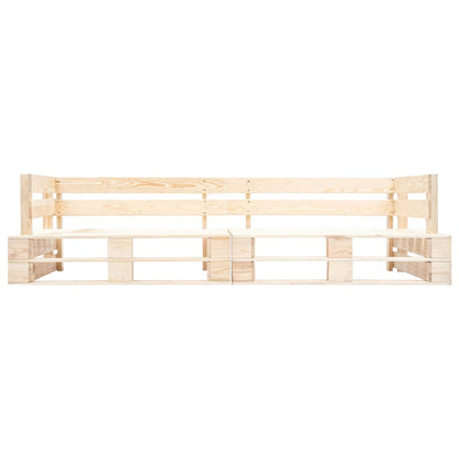 Garten-Palettensofa 2-Sitzer Natur Holz - Pazzar.ch