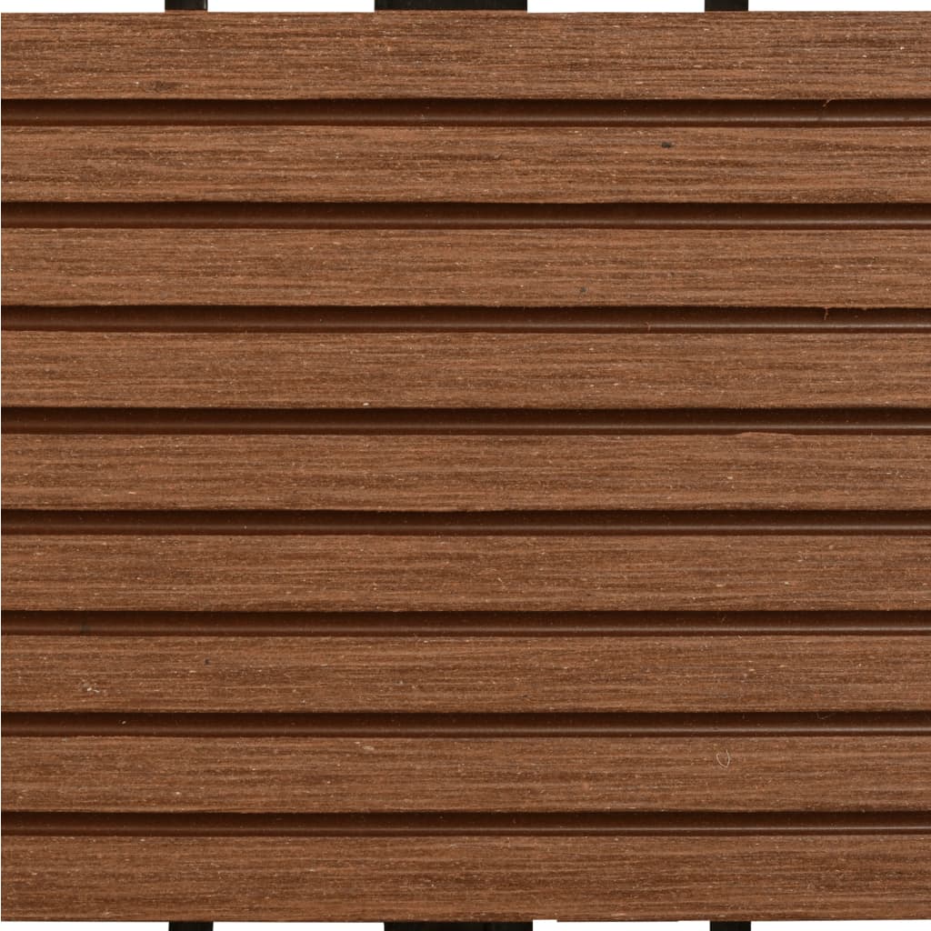 22 Stk. Terrassenfliesen 30 x 30 cm 2 qm WPC Braun - Pazzar.ch