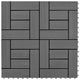 22 Stk. Terrassenfliesen 30 x 30 cm 2 qm WPC Grau