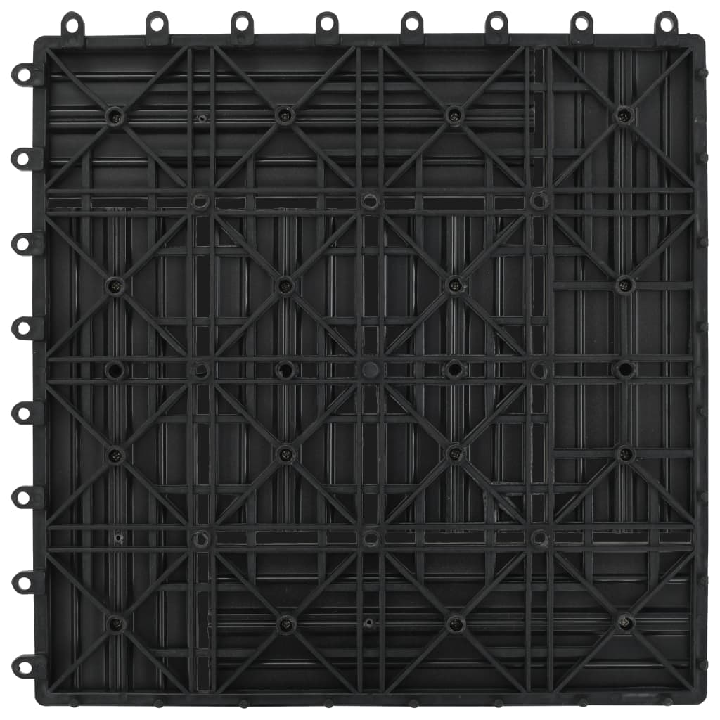 22 Stk. Terrassenfliesen 30 x 30 cm 2 qm WPC Grau - Pazzar.ch