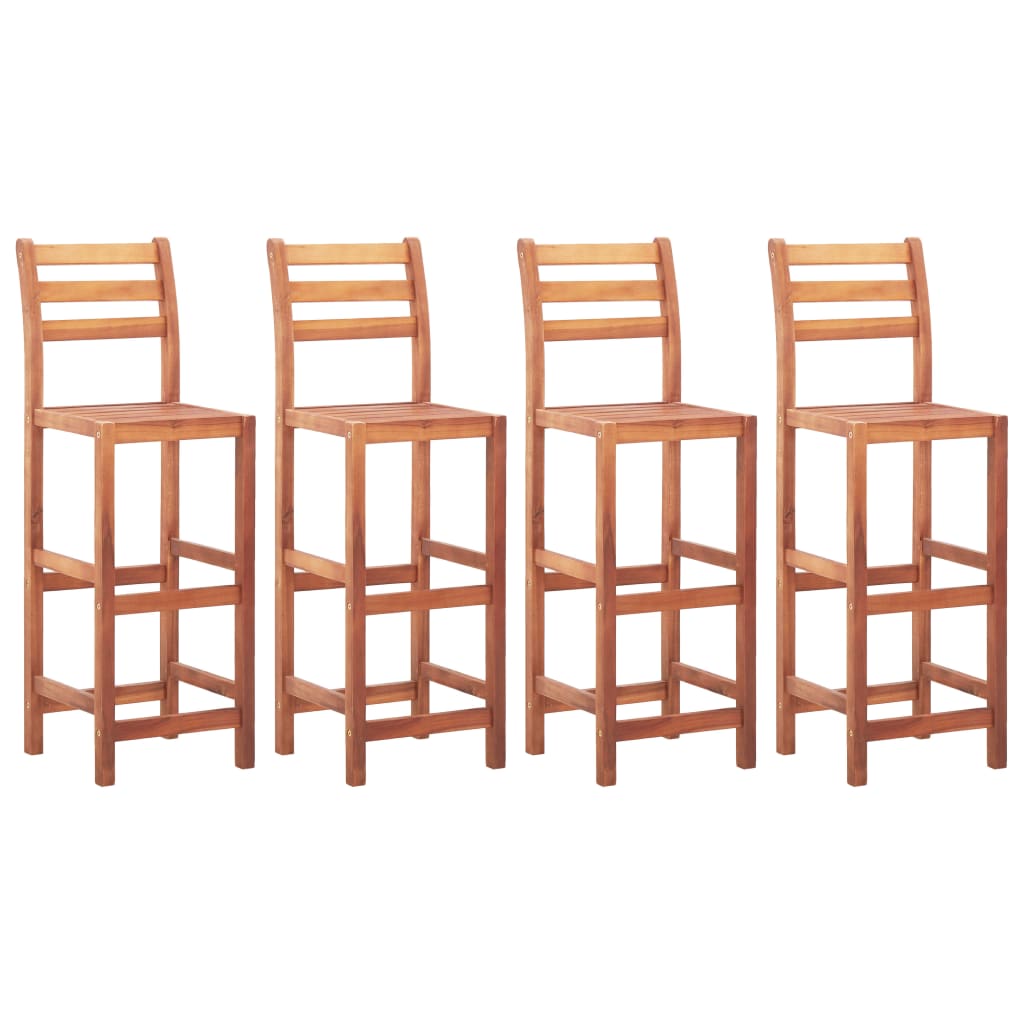 Barhocker 4 Stk. Massivholz Akazie - Pazzar.ch