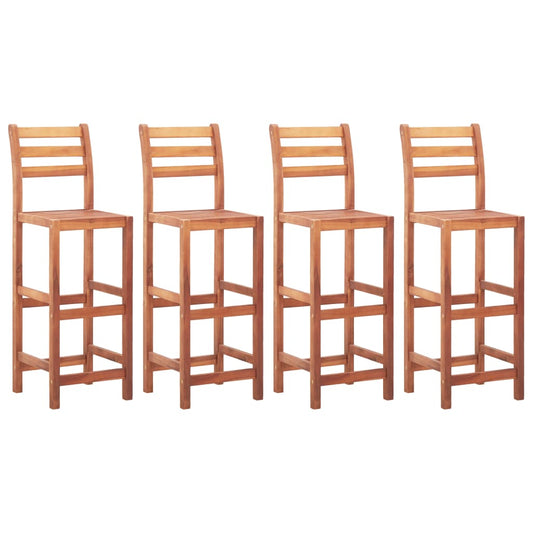 Barhocker 4 Stk. Massivholz Akazie - Pazzar.ch