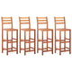Barhocker 4 Stk. Massivholz Akazie